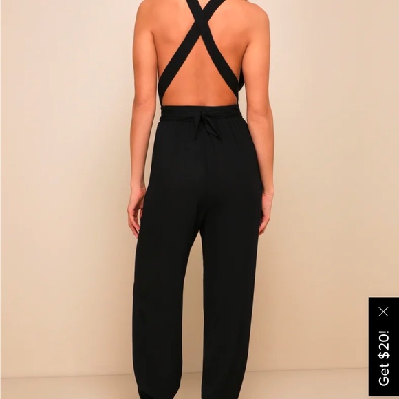 Olive green convertible halter jumpsuit - Picture 4 of 6
